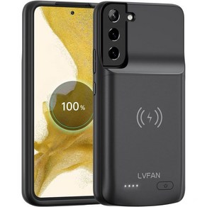 삼성 갤럭시 S22용 LVFAN 배터리 케이스 6.1인치 고속 충전 무선 슬림 4700mAh 백업 팩 휴대용 확장 충전기, 1개