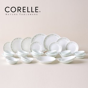 [MH공식] CORELLE 코렐 라벤더리스 6인 28P 공기 대접 접시 혼수 홈세트, 1개