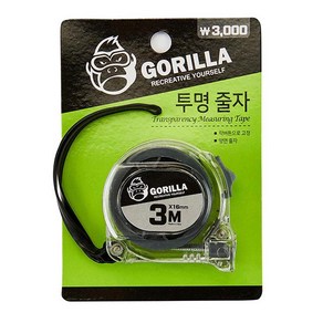 투명줄자 3MX16mm 고릴라, 1개