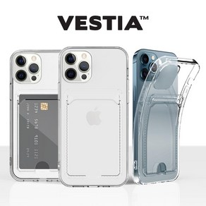 VESTIA 베스티아 클리어 카드 스냅 투명 젤리 삼성 케이스