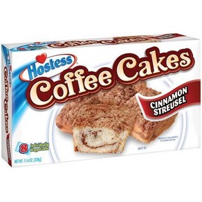 Hostess Cinnamon Steusel Coffee Cakes 11.6 Ounce Pack Hostess Cinnamon Steusel 커피 케이크 11.6온스 8개 패키, 1개