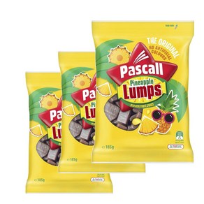 파스칼 파인애플 럼프 초콜릿 사탕 Pascall Pineapple Lumps Chocolate Candy, 185g, 3개