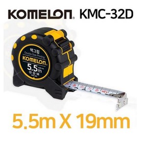 코메론 맥그립 양면 눈금 줄자 5.5m x 25mm KMC-32D, 1개