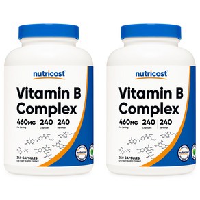 뉴트리코스트 비타민 B 콤플렉스 460mg 캡슐 240캡슐 1서빙 460mg 240회분 Vitamin B Complex Capsules [460 MG] [240 CAPS]