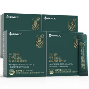 이너블릭 맛있는 카무트효소 곡물 효소 역가수치 1.000.000 Unit, 4개, 90g