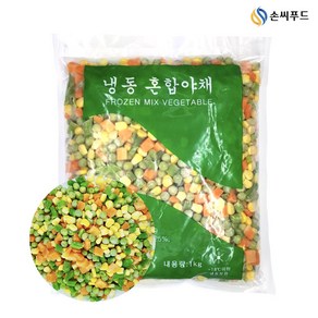 손씨푸드 혼합야채 1kg 야채믹스, 1개