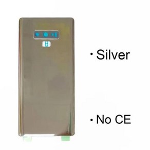 배터리 후면 커버 삼성 갤럭시 노트 9 N960 교체 후면 유리 삼성 갤럭시 N960F, 05 Note9-Silve- NO CE, 1개