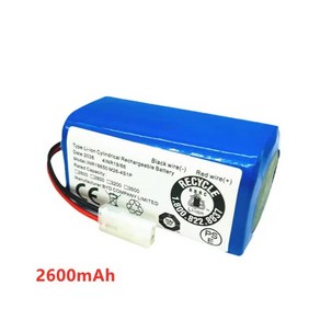 로봇 청소기 배터리 진동 호환(교체) 긴수명 14.4V 2600mAh 샤오미 교체 H18650CH-4S1P XIOMI MIJIA Mi 진공 대걸레 Essential G1 MJST, [02] 2600mAh, 02 2600mAh_01 CHINA, 1개