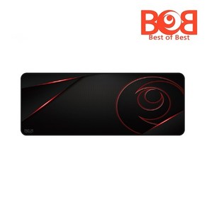 BOB 밥패드 밸런스 베이직 장패드 레드 900x350x5mm 대형 롤 배그 오버워치 키보드 게이밍마우스 패드