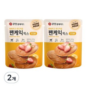 큐원 홈메이드 촉촉하고 부드러운 팬케익믹스 100g x 2개