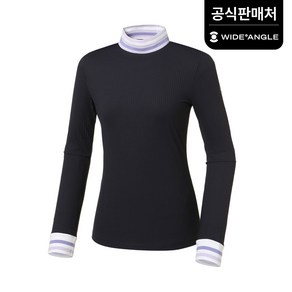 [와이드앵글 공식] [골프] 여성 CF 니트 넥 티셔츠 WWP22243N4