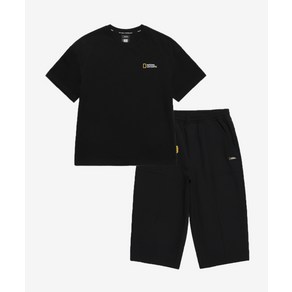 [매장] 내셔널지오그래픽 키즈 NATIONAL GEOGRAPHIC KIDS K242UPB920 7부 상하세트 BLACK 5005427548 263871