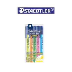 스테들러 STAEDTLER 부드러운 고체 형광펜 5색세트