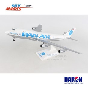 1/200 모형 비행기 모형 항공기 팬암 747-100 창업자 트리페 Juan Tippe N747PA Daon SKR998 스카이월드, 1개