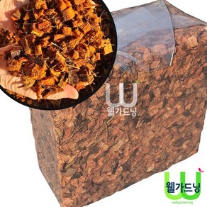 [조이가든] 코코칩 압축블록 - 입자크기 M (6~8mm), 1개, 65L