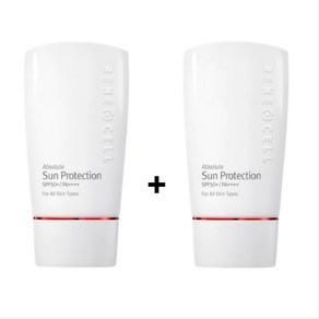 르네셀 앱솔루트 썬 프로텍션 1+1 자극없는 순한 썬크림 자외선 차단제 SPF50+PA++++, 50g, 2개