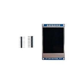 아두이노 1.8인치 RGB TFT LCD 컬러 디스플레이 스크린 모듈 철프레임, 1개