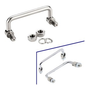 캐비넷 도구 상자 90도 접이식 스프링 손잡이 공구함 기계 부품 운반 케이스 박스 핸들, 90mm, 1개