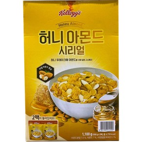 켈로그 허니 아몬드 시리얼 (550g ), 1.1kg, 1개