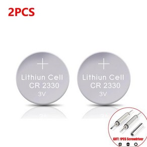 자동차 리모컨 LED 플래시 카드 장착 코인 배터리 3V CR2330 단추 셀 배터리 BR2330 ECR2330 2330 250 개, 2개