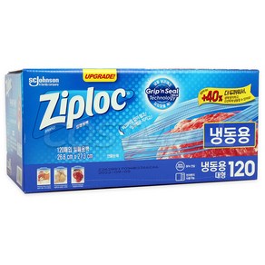 지퍼락 집락 전자렌지 사용가능 지퍼백 냉동용 대형 120매, 120매입, 1개, 대(L)