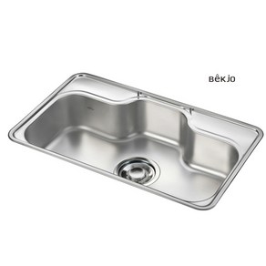 백조씽크 BEKJO DS880set(씽크볼+배수구+와이어바스켓+수세미망), 1개