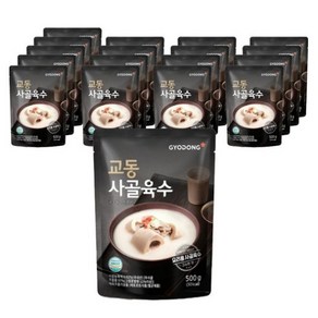 교동식품 사골육수, 500g, 18개