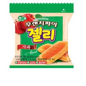 해태제과 후렌치파이 젤리 사과 8개입, 56g, 8개