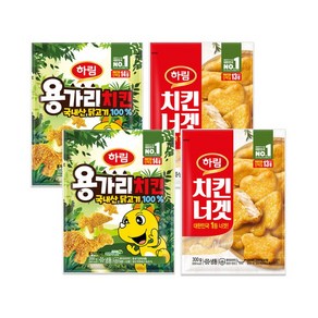 [하림] 용가리치킨 300g-2+치킨너겟 300g-2