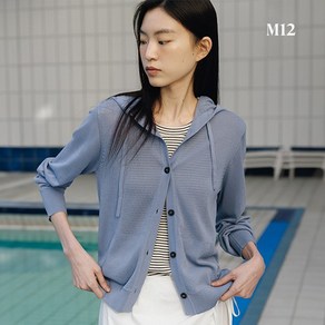 [최초3만원인하] M12 25SS 여성 시스루 후드 가디건 3종