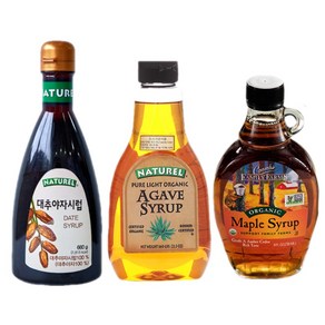 나뚜렐 데이츠 유기농 아가베시럽 설탕 핫케잌 와플 커피 꿀 시럽, 1개, 236ml