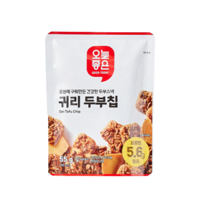 오픈에 구워만든 오늘좋은 귀리 두부칩 프로틴 함유, 55g, 3개