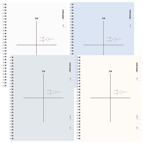 뭉구 메인페이지 4분할 수학 연습장 스프링 오답 노트 1/4 공책