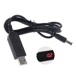 DC 12V 1.5A 조절 가능한 전압 5.5x2.5mm 전원 케이블 용 USB Wi -Fi 라우터 용 USB, 1개