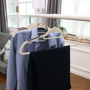 로이코 프리미엄 고리회전 논슬립 자이언트 옷걸이 45cm, 50개, 화이트