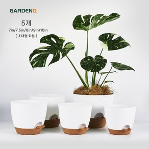 GARDENQ 드래곤 알 QQ 화분 저면관수 자동급수 플라스틱화분 대형화분 저면관수 화분 가드닝 화분 7-7.5-8-9-10인치 화분 5p 자동 급수 화분 크리스마스 선물