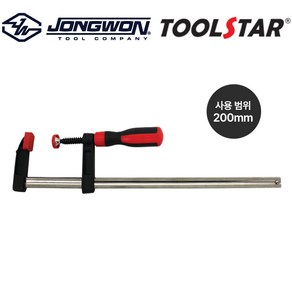 툴스타 철공용L클램프 TS-LF-01-200 200mm, 1개