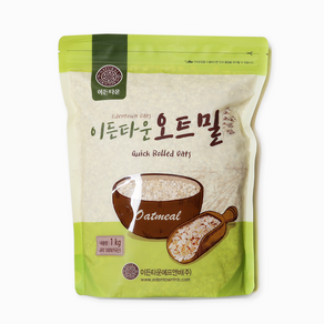 이든 오트밀 퀵롤드오츠 1kg 귀리100% 식사대용 다이어트바 에너지바 쿠키 베이킹