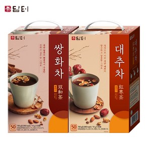 담터 쌍화차플러스 50T +대추차플러스 50T, 750g