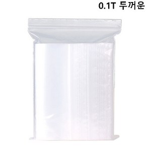 진주바다 지퍼백 14X20cm 100매 PE 두꺼운 비닐팩 0.1T