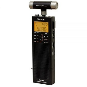 Tecsun PL-360 디지털 PLL 휴대용 AM/FM 단파 라디오 DSP 포함 블랙, Tecsun PL-360 디지털 PLL 휴대용 AM/F