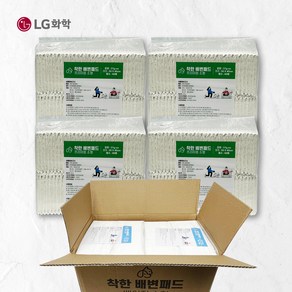 디어독 고급 개별 박스 포장 국내 원료 제작 프리미엄 배변패드 50x40cm 37g, 4개, 60개입