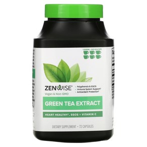 Zenwise Health Geen Tea Extact 72 Capsules, 1개, 72정