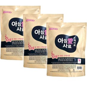 아침애사료 황태 강아지 사료 1kg, 3개