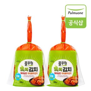 [풀무원] 톡톡김치 썰어담은 무 배추김치 900g x 2봉, 1개