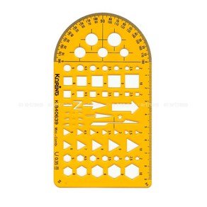 KORING(코링) 템플릿 K-840639 (소형종합측량형판), 1개