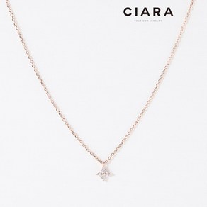 CIARA 14K Maclodio 꽈뜨로 샤인크로스 목걸이(GoldPlated)