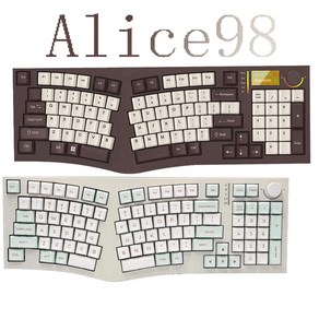 FEKER Alice98 무선 기계식 핫 스왑 인체공학 키보드 3 모드 VIA RGB 개스킷 구조 남쪽 조명 8000 배터리