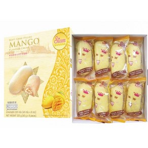 태국 시암바나나 망고 소프트 케이크160G 320G/ Siam Banana MANGO FLAVOUR CREAM SOFT CAKE, 2개, 160g