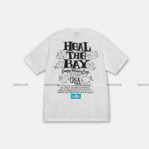 정품퀵배송o스투시 x 힐더베이 디오션 피그먼트 반팔티셔츠 3903840 Stussy Heal The Bay Ocean Pigment Dyed